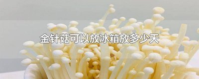 ​金针菇能放冰箱几天? 金针菇能放冰箱几天后头变大了还能吃吗